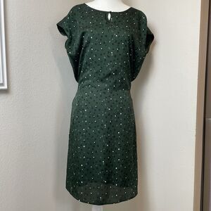 Esprit Mini Green Polka Dot Dress Career Teacher Y2K -4
